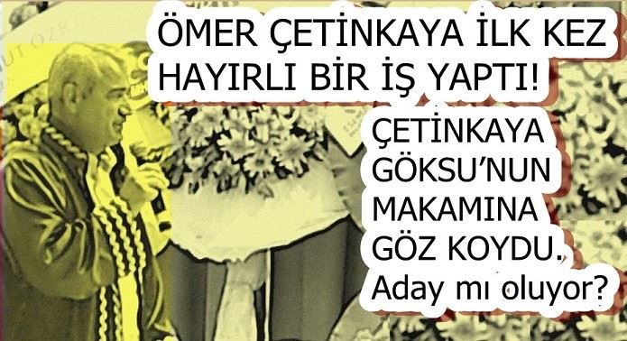 ÖMER ÇETİNKAYA İLK KEZ HAYIRLI BİR İŞ YAPTI! 
