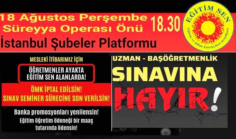 Eğitim Senli Öğretmenler Alanlarda!