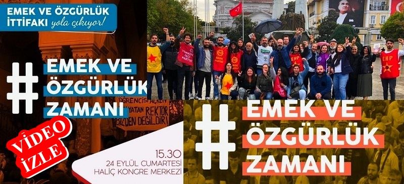 EMEK VE ÖZGÜRLÜK İTTİFAKI HALKLA BİRLİKTE ALANLARDA 