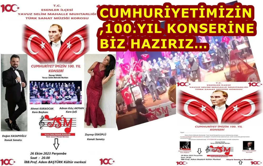 ESENLER, CUMHURİYETİMİZİN 100.YILINI COŞKU VE GURURLA KUTLAYACAK
