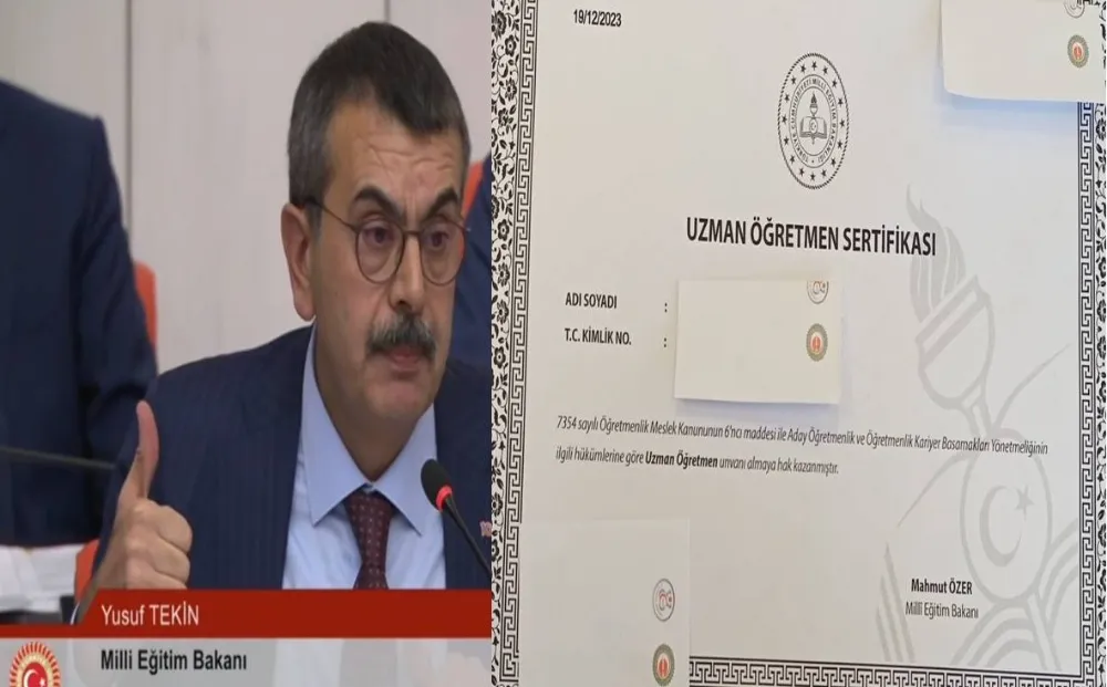 AKILLANMAMIŞ MİLLİ EĞİTİM BAKANININ İSMİNİ YAZMADILAR!