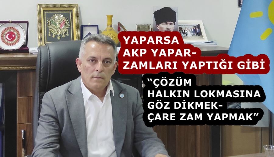 KARA: YAPARSA AKP YAPAR- ZAMLARI YAPTIĞI GİBİ