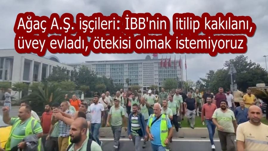 Ağaç A.Ş. işçileri: İBB