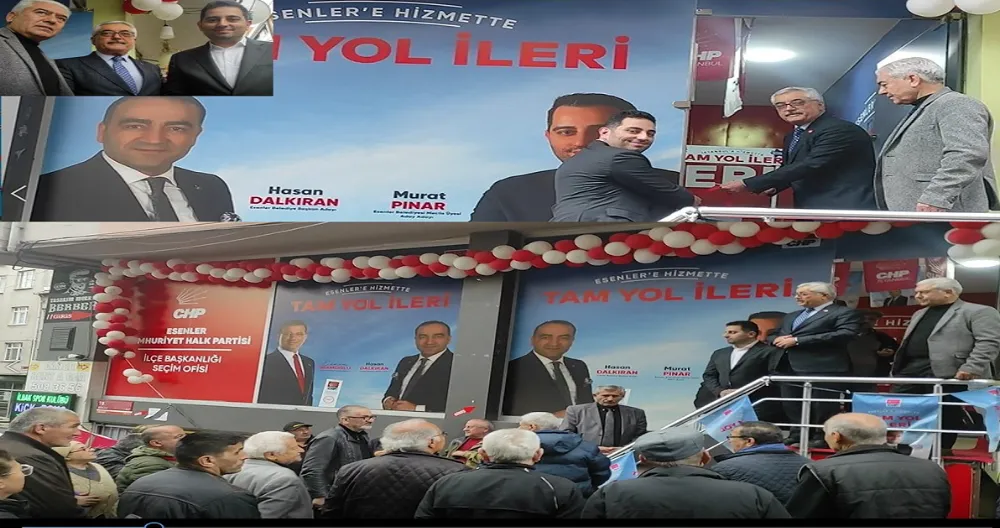 CHP’Lİ MURAT PINAR’IN SEÇİM OFİSİ ALKIŞLARLA AÇILDI 