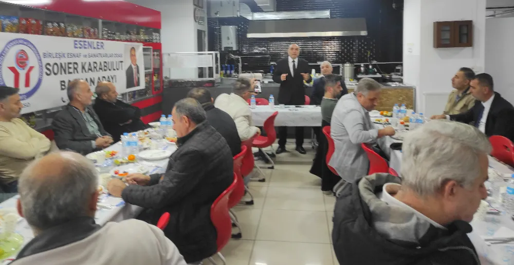 Esenler Esnaf Odası’nda Seçim Hareketliliği: Başkan Vekili Soner Karabulut Vites Yükseltti