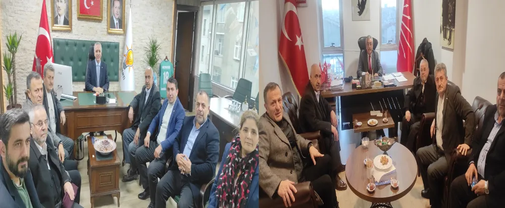 ESDEF Başkanı Üzeyir Oruç ve Yönetimi, İlçe Yöneticilerini Ziyaret Etti