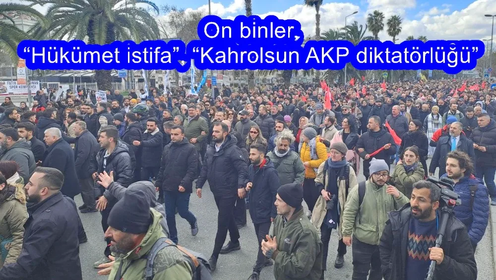 On binler, “Hükümet istifa”, “Kahrolsun AKP diktatörlüğü”