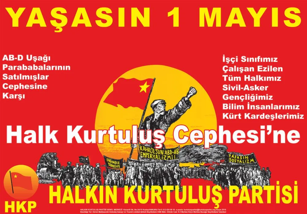 HKP, 1 MAYIS’TA SAAT 10.00’DA BEŞİKTAŞ’TA TOPLANIYOR!