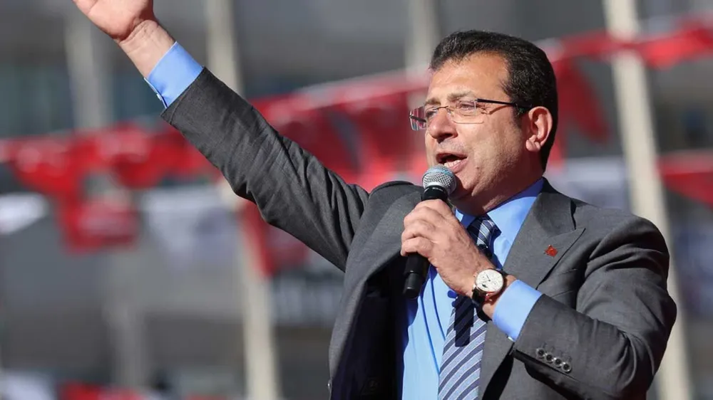 İMAMOĞLU “DEVRİM” DEDİ SOLA BAYRAK SALLADI 