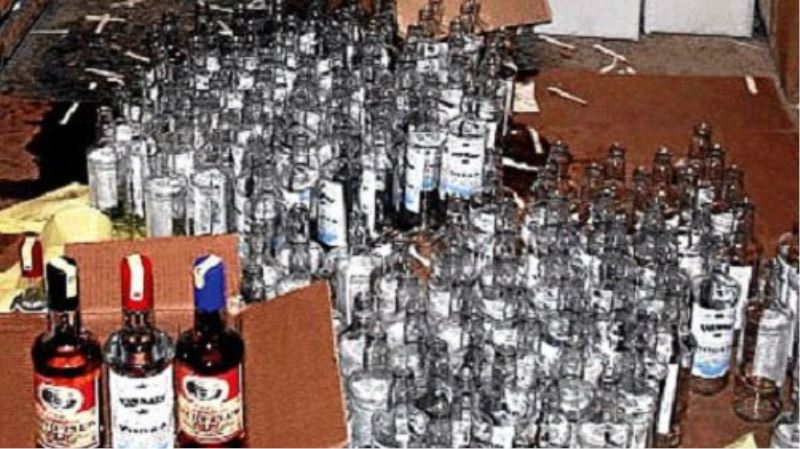Esenler`de Kaçak İçki Operasyonu