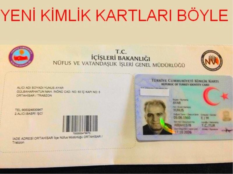 Yeni Kimlik Kartları Dağıtılmaya Başlandı 
