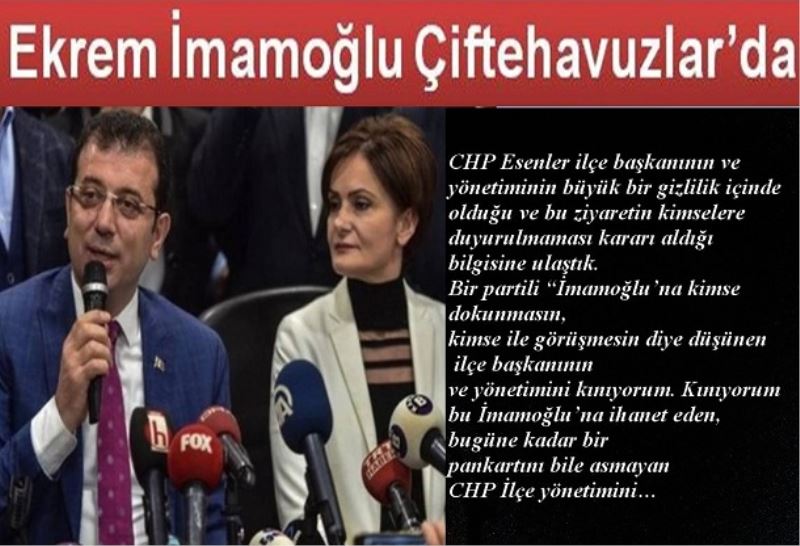 Ekrem İmamoğlu Çiftehavuzlar