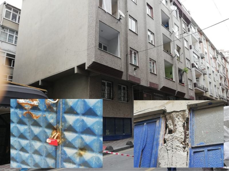 Esenlerde bina çökme tehlikesine karşı boşatıldı.