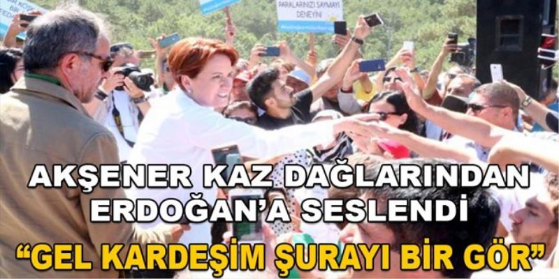 Meral Akşener Kaz Dağları