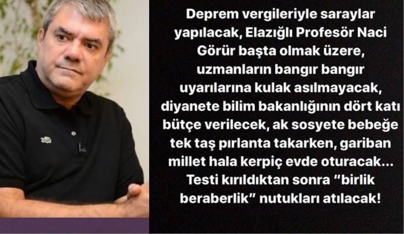 Özdil, Deprem vergileri ve sarayı hatırlattı