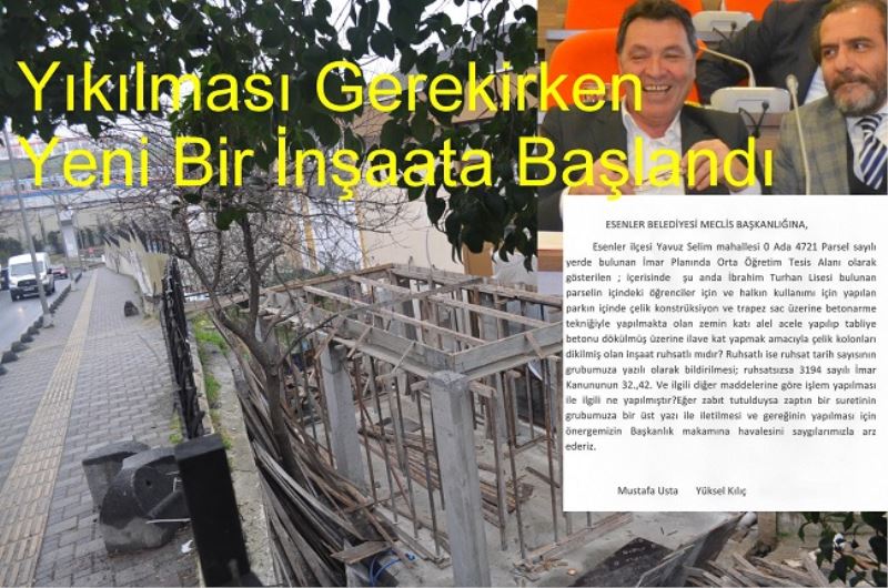 İbrahim Turhan Lisesinin Bahçesi İşgal Altında