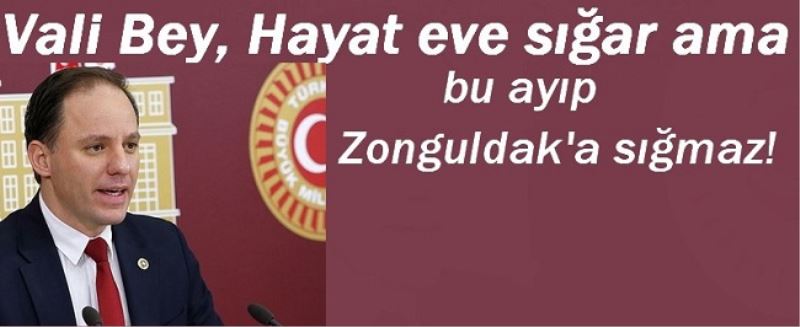 Vali Bey, Hayat eve sığar ama bu ayıp Zonguldak