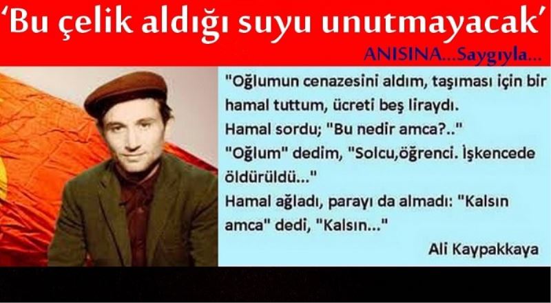  ‘Bu çelik aldığı suyu unutmayacak