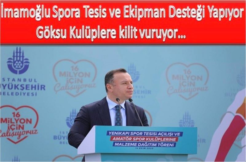 İmamoğlu Spora Tesis ve Ekipman Desteği Yapıyor - Göksu Kulüplere kilit vuruyor 