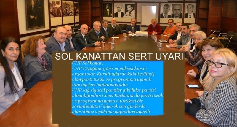CHP SOL KANATTAN SERT UYARI 