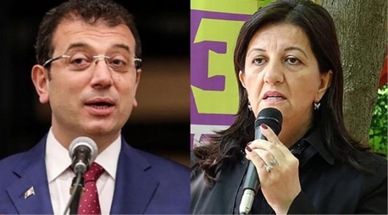  İmamoğlu, HDP Eş Genel Başkanı Pervin Buldan