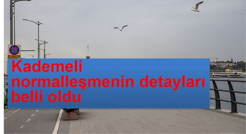Kademeli normalleşmenin detayları belli oldu