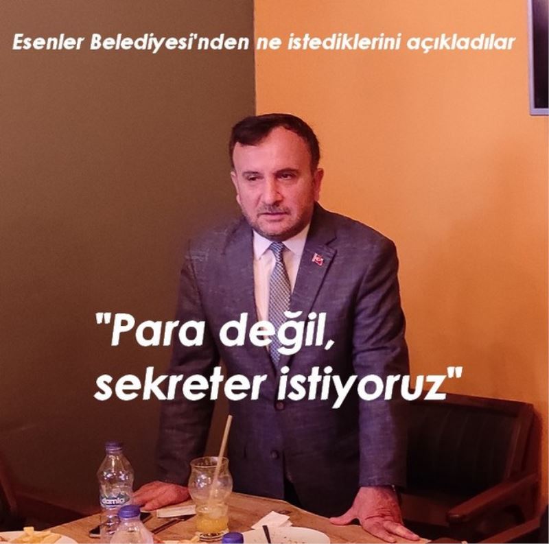 Para değil, sekreter istiyoruz