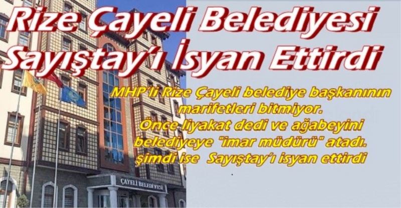 Rize Çayeli Belediyesi Sayıştay