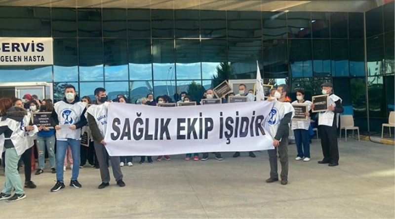 Sağlık emekçileri iş bıraktı
