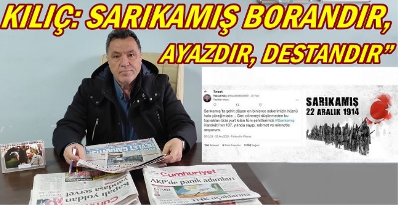 KILIÇ: SARIKAMIŞ BORANDIR, AYAZDIR, DESTANDIR