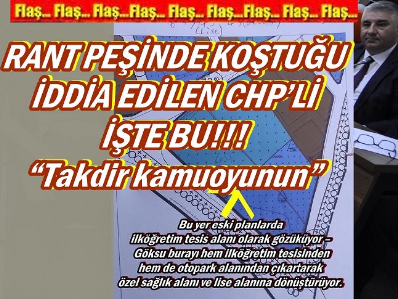 GÖKSU İLKÖĞRETİM TESİS ALANINI GÜNEY HASTANESİNE PEŞKEŞ ÇEKTİ 