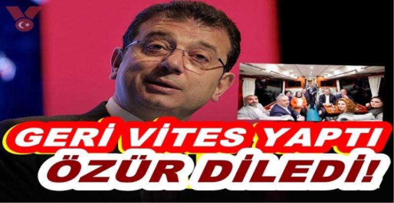 İmamoğlu geri vites yaptı ‘ÖZÜR DİLEDİ! Vız gelmez tırıs gitmez