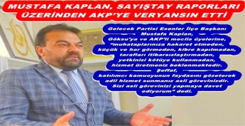 SAYIŞTAY RAPORLARI ÜZERİNDEN AKP